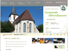 Tablet Screenshot of albershausen.de